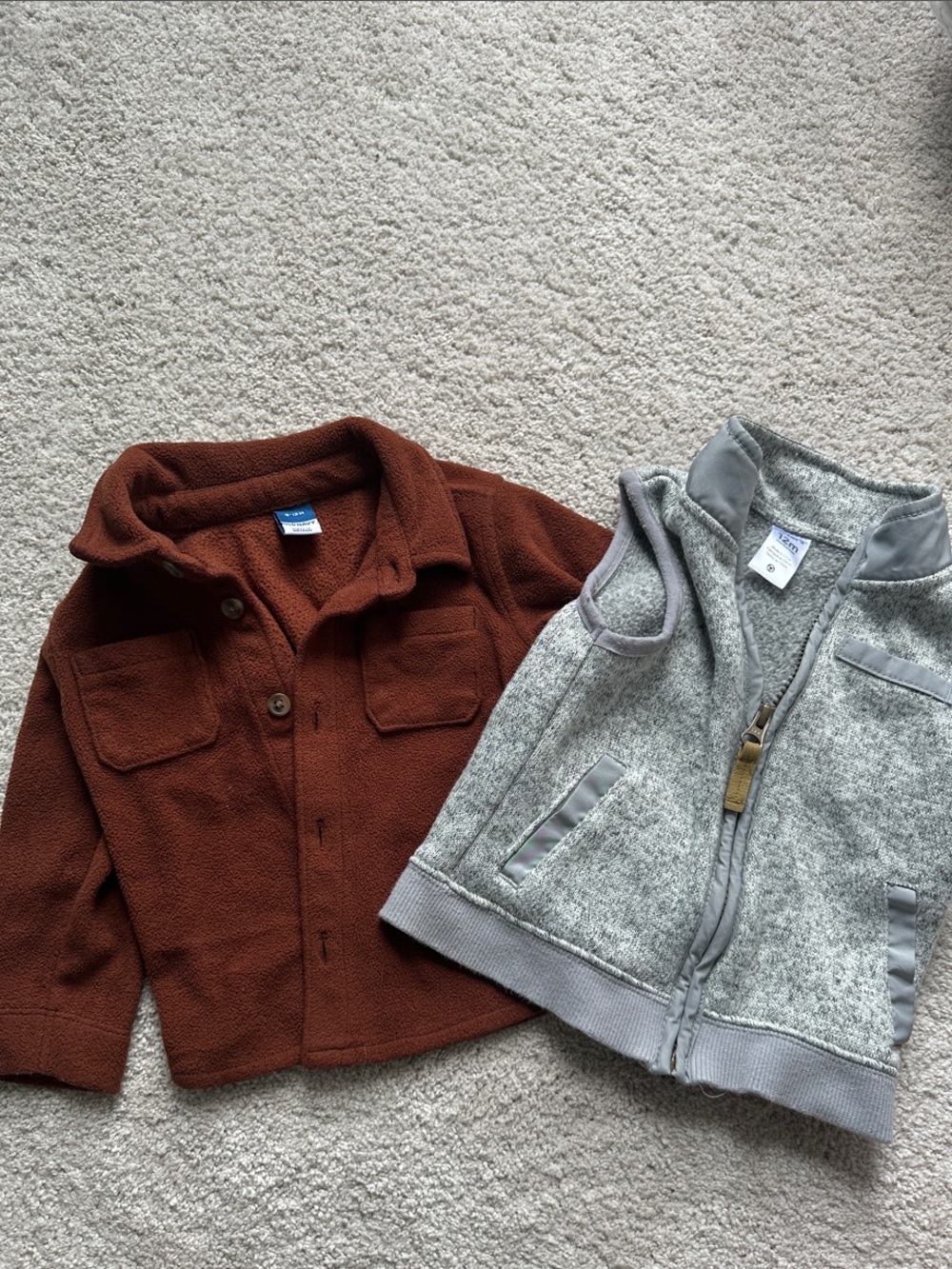 Boys vest and fleece shacket